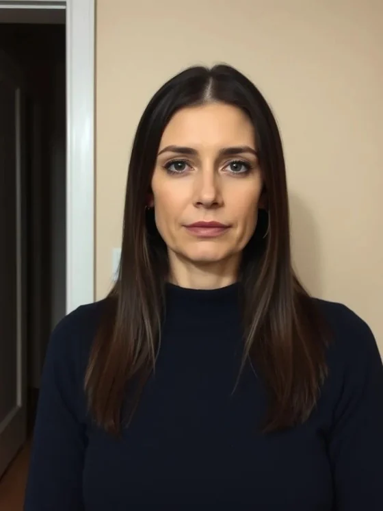 Фото до обработки: бежевая стена, слева дверной проём